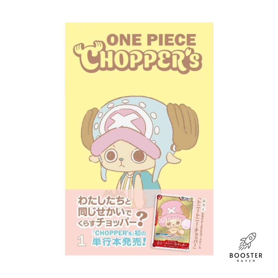 One Piece Chopper's Vol 1 Japanese comic book and EB02-003 promo card bundle
